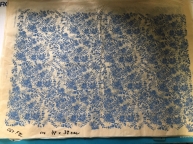 Obtisk podglazurní vzor 064 modrý / cca 22 x 15 cm