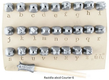 Rélyéf - Abeceda Courier 6 mm